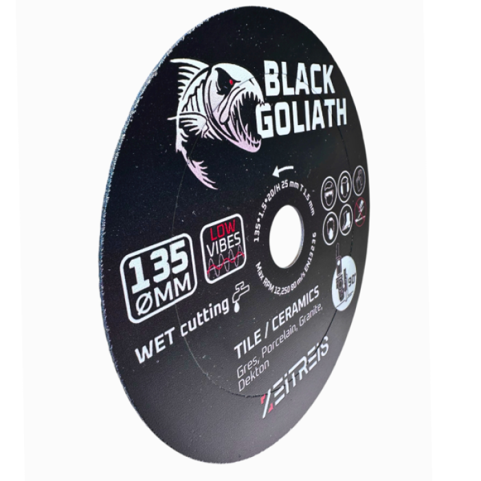 Алмазный диск Zeitreis BLACK GOLIATH 135×1,5×25×20 мм, алмазно-смоляной (ZTRPS130)